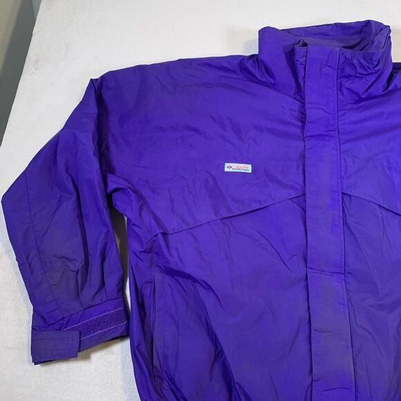 VTG Columbia Jacket Mens XL Purple Bugaboo 90’s Ski Soft Shell Radial Sleeve U36 - Picture 3 of 16